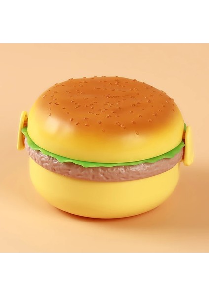 1 Burger Hamburger Şekli Yuvarlak Öğle Yemeği Kutuları Çocuklar Için Gıda Kapları Japon Bento Suşi Seti Öğle Yemeği Kutusu Sağlıklı Plastik Yiyecek Kutusu (Yurt Dışından) fiyatları