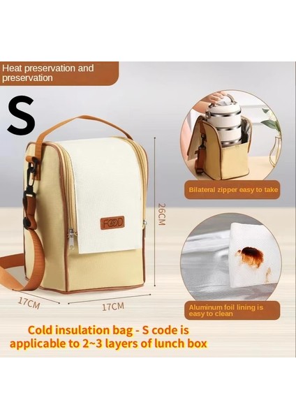 Yalıtım Çantası S Mutfak Sofra Yetişkin Sıcak Öğle Yemeği Kutusu Çok Katmanlı Bento Kutusu Paslanmaz Çelik Taşınabilir Öğle Yemeği Kutusu Öğrenci Büyük Kapasiteli Öğle Yemeği Kutusu (Yurt Dışından)