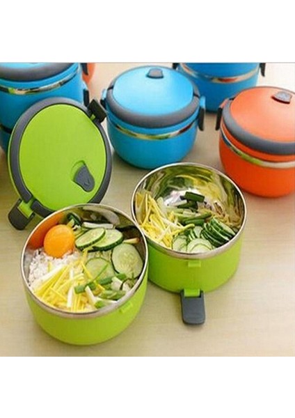 Turuncu Paslanmaz Çelik Termal Öğle Yemeği Kutusu Ofis Öğle Yemeği Kutusu Termos Öğle Yemeği Çantası Gıda Kabı Kamp Malzemeleri (Yurt Dışından) fiyatları