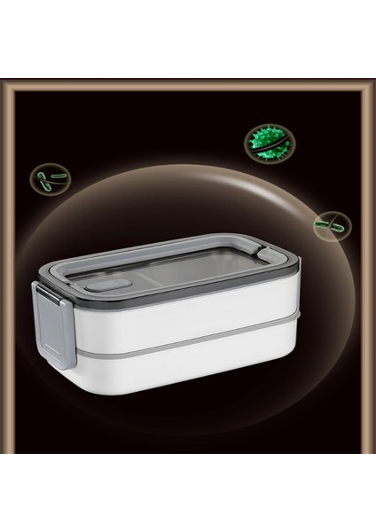 Pembe 750 ml 304 Paslanmaz Çelik Yemek Kabı Bento Kutusu Okul Çocuklar Için Ofis Çalışanı Çift Bölmeli Yemek Kabı Gıda Saklama Kutusu (Yurt Dışından) indirimleri