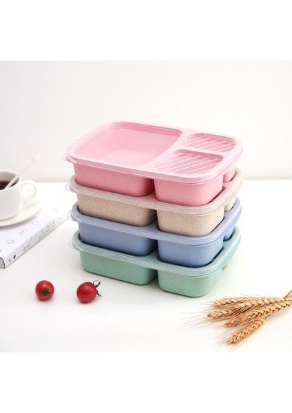 Mavi Japon Öğle Yemeği Kutuları Sızdırmaz 3 Izgara Kapaklı Kamp Piknik Taşınabilir Plastik Gıda Meyve Saklama Kabı Bento Kutusu Çocuklar Için (Yurt Dışından) modelleri