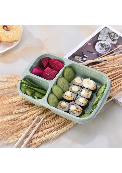 Mavi Japon Öğle Yemeği Kutuları Sızdırmaz 3 Izgara Kapaklı Kamp Piknik Taşınabilir Plastik Gıda Meyve Saklama Kabı Bento Kutusu Çocuklar Için (Yurt Dışından) indirimleri