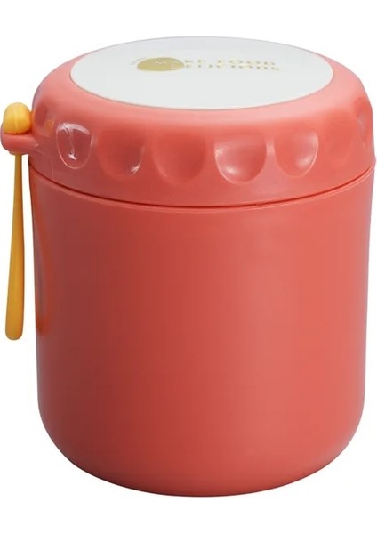Kırmızı-B 400ML-500ML Paslanmaz Çelik Çorba Bardağı Termal Öğle Yemeği Kutusu Gıda Kabı Kaşık Vakum Bardak Yalıtımlı Bento Kutusu Çocuklar Için Okul (Yurt Dışından)