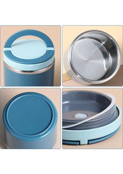 1000 ml Mavi Paslanmaz Çelik Vakum Termal Öğle Yemeği Kutusu Yalıtımlı Öğle Yemeği Çantası Gıda Isıtıcı Çorba Bardağı Termos Kaplar Bento Öğle Yemeği Kutusu Çocuklar Için (Yurt Dışından)