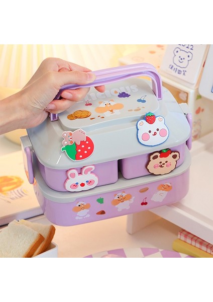 820 ml Kırmızı S Kawaii Bento Öğle Yemeği Kutusu Çocuklar Için Taşınabilir Ofis Mikrodalga Gıda Kabı Plastik Piknik Iş Öğle Yemeği Kutusu Bölmeli (Yurt Dışından) modelleri