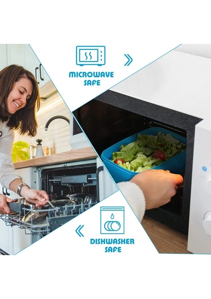 1pc-Pink-2l 2l/1.1l Salata Kutusu Yemek Kabı Büyük Taze Tutma Sos Kutusu ile Dikdörtgen Plastik Bölme Mühürlü Gıda Saklama Kapları (Yurt Dışından) indirimleri