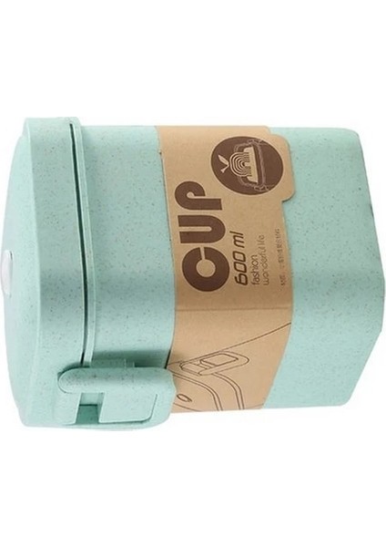 Yeşil B 900 ml 3 Katmanlar Mikrodalga Öğle Yemeği Kutusu Buğday Samanı Yemek Takımı Gıda Saklama Kabı Çocuk Çocuk Okul Ofis Taşınabilir Bento Kutusu (Yurt Dışından)