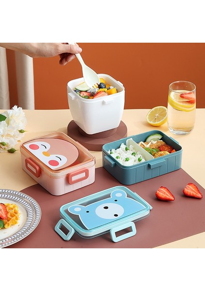 F 1 Kawaii Sevimli Bento Yemek Kabı Çocuklar Kızlar Için Çocuk Okul Taşınabilir Mini Aperatif Sandviç Gıda Konteyner Kutuları (Yurt Dışından)