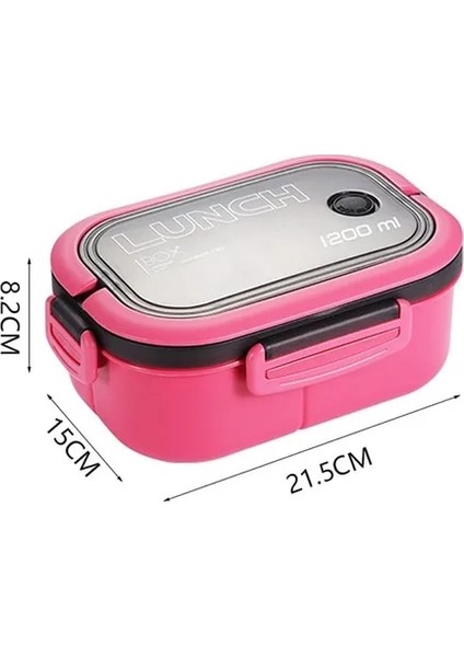 Gül Kırmızı B Okul Çocukları Bento Yemek Kabı Dikdörtgen Sızdırmaz Plastik Anime Taşınabilir Mikrodalga Gıda Kabı Okul Çocuk Öğle Yemeği Kutusu (Yurt Dışından)