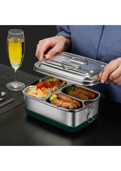 1.2l 304 Paslanmaz Çelik Bento Yemek Kabı Çocuk Için Taşınabilir Izgaralar Hermetik Gıda Saklama Kabı Sızdırmaz Piknik Termal Kutuları (Yurt Dışından) fiyatları