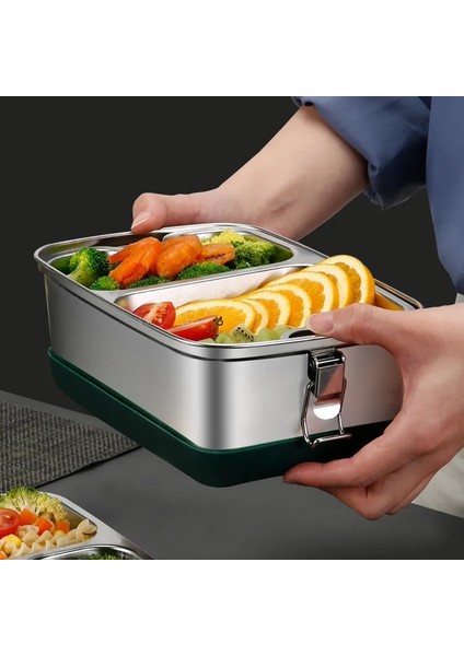 1.2l 304 Paslanmaz Çelik Bento Yemek Kabı Çocuk Için Taşınabilir Izgaralar Hermetik Gıda Saklama Kabı Sızdırmaz Piknik Termal Kutuları (Yurt Dışından) indirimleri
