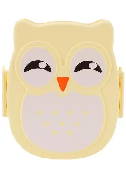 Sarı 1 1 Adet Baykuş Bento Kutusu Sevimli Karikatür Gıda Saklama Kutusu Taşınabilir Gıda Kabı Öğrenci Çocuk Öğle Yemeği Kutusu Plastik Mühürlü Taze Tutma (Yurt Dışından)