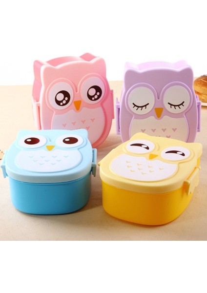 Sarı 1 1 Adet Baykuş Bento Kutusu Sevimli Karikatür Gıda Saklama Kutusu Taşınabilir Gıda Kabı Öğrenci Çocuk Öğle Yemeği Kutusu Plastik Mühürlü Taze Tutma (Yurt Dışından) fırsatları