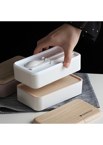 Beyaz Tuuth Mikrodalga Çift Katmanlı Öğle Yemeği Kutusu 1200 ml Ahşap Duygu Salata Bento Kutusu Bpa Ücretsiz Taşınabilir Konteyner Kutusu Işçiler Öğrenci (Yurt Dışından) fiyatları