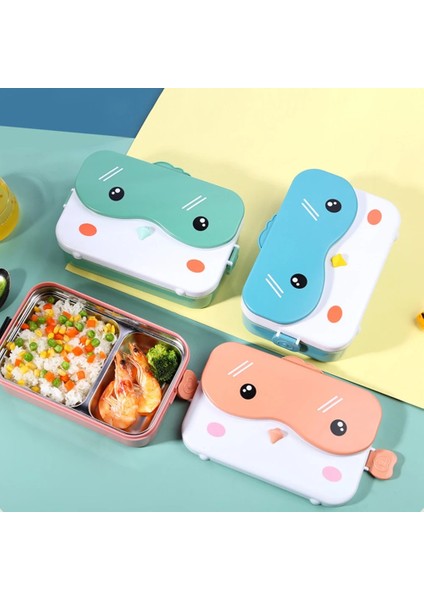 Pembe Sevimli Bento Yemek Kabı Çocuklar Için Okul Çocukları Japon Tarzı Paslanmaz Çelik Anaokulu Çocuk Ekmek Sandviç Yiyecek Kutusu (Yurt Dışından) modelleri