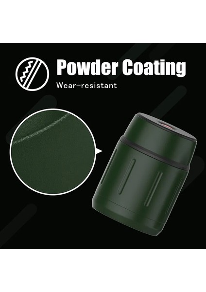 Polis Mavi 500ML Feıjıan 500ML Gıda Termosu, 316 Paslanmaz Çelik Vakum Yalıtımlı Gıda Kavanoz Kaşıklı Çocuk Öğle Yemeği Kutusu (Yurt Dışından) fırsatları