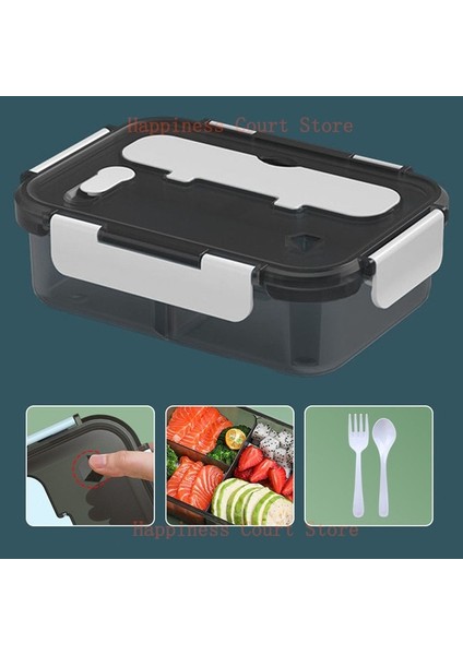 Bej 2 Taşınabilir Öğle Yemeği Kutusu Öğrenci Seyahat Mikrodalga Isıtma Gıda Kabı Plastik Bento Kutusu Öğle Yemeği Çantası Kadınlar Çocuklar Için Soğutucu Termal Çanta (Yurt Dışından)