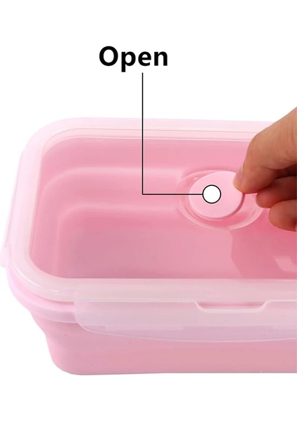 01YEŞIL Siyah 4 Adet/takım Silikon Dikdörtgen Yemek Kabı Katlanabilir Bento Kutusu Katlanır Gıda Kabı Kase 300/500/800/1200 ml Yemek Takımı (Yurt Dışından) fırsatları