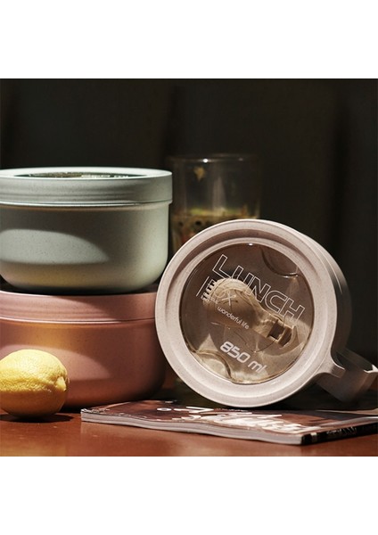 1100 ml GREEN18 Buğday Samanı Öğle Yemeği Kutusu Sağlıklı Bpa Ücretsiz Bento Kutuları Mikrodalga Yemek Takımı Gıda Saklama Kabı Çorba Bardağı Öğle Yemeği Kutusu Çocuklar Için (Yurt Dışından)