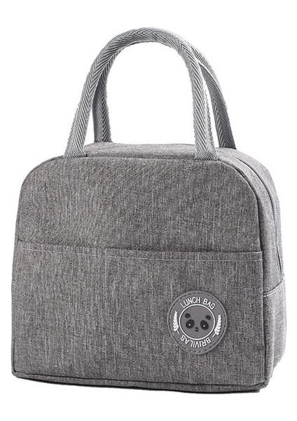 Yeni Gri Karikatür Öğle Yemeği Çantası Taşınabilir Yalıtımlı Termal Yemek Kabı Piknik Malzemeleri Çanta Süt Şişesi Kadın Kız Çocuk Çocuk 2022 Yeni (Yurt Dışından)