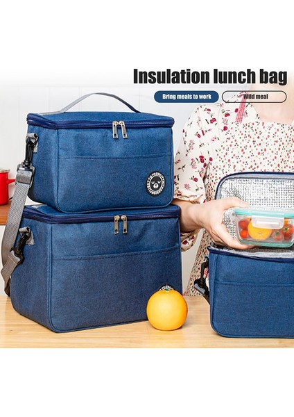 L1-29X20X22CM Taşınabilir Öğle Yemeği Çantası Gıda Termal Kutusu Dayanıklı Su Geçirmez Ofis Soğutucu Öğle Yemeği Kutusu Omuz Askısı Organizatör Yalıtımlı Kılıf (Yurt Dışından)
