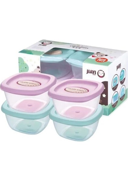 4 Adet 5x9 cm 4 Adet Öğrenci Okul Öğle Yemeği Kutusu Çilek Bento Kutusu Çocuk Maması Kabı Kapasiteli Kamp Piknik Gıda Meyve Kabı Saklama Kutusu (Yurt Dışından)