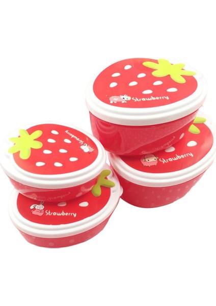 4 Adet 5x9 cm 4 Adet Öğrenci Okul Öğle Yemeği Kutusu Çilek Bento Kutusu Çocuk Maması Kabı Kapasiteli Kamp Piknik Gıda Meyve Kabı Saklama Kutusu (Yurt Dışından) modelleri