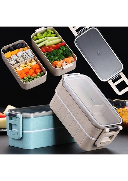 Çocuklar Için Bej Öğle Yemeği Kutusu Bento Kutusu Piknik Sofra Takımı Plastik Saklama Kabıöğle Yemeği Kutusu Paketlenmiş Öğle Yemeği Kutuları Gıda Için Termal Öğle Yemeği Kutuları (Yurt Dışından) fiyatları