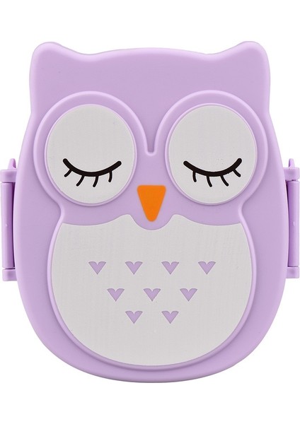 Mavi Baykuş Şekilli Öğle Yemeği Kutusu Bölmeli Öğle Yemeği Gıda Konteyneri Kapaklı Almacenamiento Cocina Çocuklar Için Taşınabilir Bento Kutusu Okul (Yurt Dışından) fırsatları