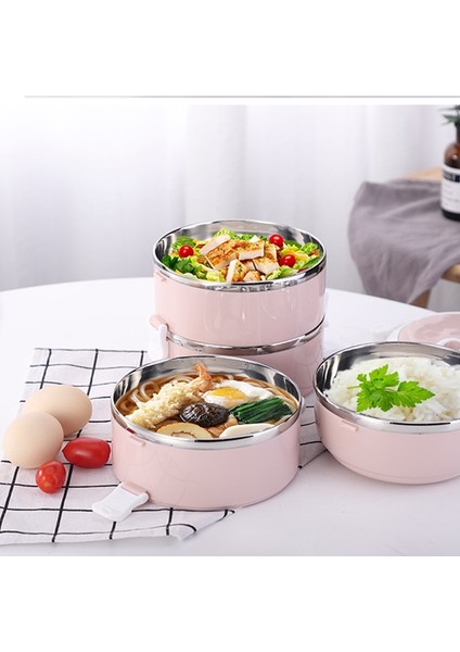 JPA3LAYERS-YEŞIL Çok Katmanlı Çocuk Öğle Yemeği Kutusu Paslanmaz Çelik Termal Isıtmalı Bento Kutusu Gıda Kapları Büyük Kapasiteli Vakum Yalıtım Kutuları (Yurt Dışından)
