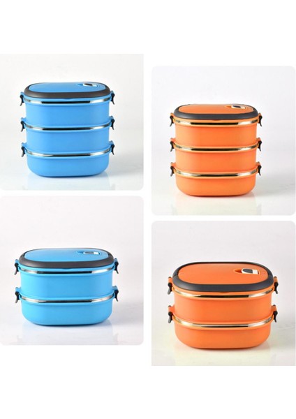 Yeşil 2 Katmanlı Gıda Kabı Depolama Dayanıklı Piknik Öğle Yemeği Kutusu Kutusu 1/2/3 Katmanlı Öğrenci Paslanmaz Çelik Dikdörtgen Termal Bento Sızdırmaz 2019 (Yurt Dışından) modelleri