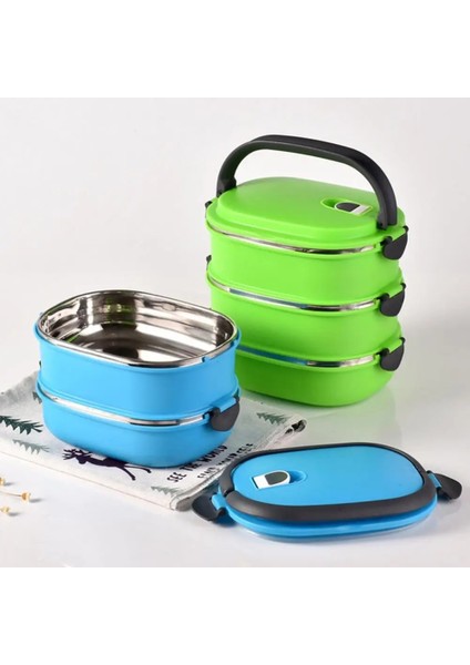 Yeşil 2 Katmanlı Gıda Kabı Depolama Dayanıklı Piknik Öğle Yemeği Kutusu Kutusu 1/2/3 Katmanlı Öğrenci Paslanmaz Çelik Dikdörtgen Termal Bento Sızdırmaz 2019 (Yurt Dışından) fırsatları