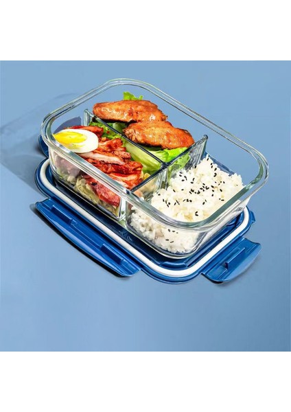 B2 1000 ml Yeni Stil Öğle Yemeği Kutusu Cam 1050 ml Mikrodalga Bento Kutusu Gıda Saklama Kutusu Okul Gıda Kapları Bölmesi (Yurt Dışından) fiyatları