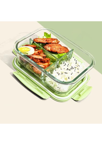 B2 1000 ml Yeni Stil Öğle Yemeği Kutusu Cam 1050 ml Mikrodalga Bento Kutusu Gıda Saklama Kutusu Okul Gıda Kapları Bölmesi (Yurt Dışından) modelleri