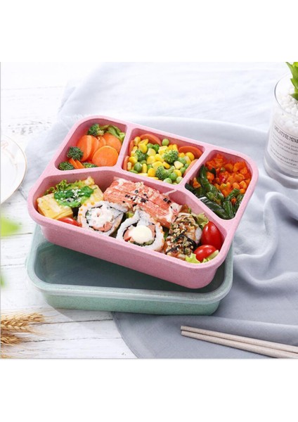 Pembe 4 Bölmeli Yemek Kabı Plastik Bölünmüş Gıda Saklama Kabı Kutuları Yeniden Kullanılabilir Öğrenciler Işçi Taşınabilir Açık Konteyner Kutuları (Yurt Dışından) fiyatları
