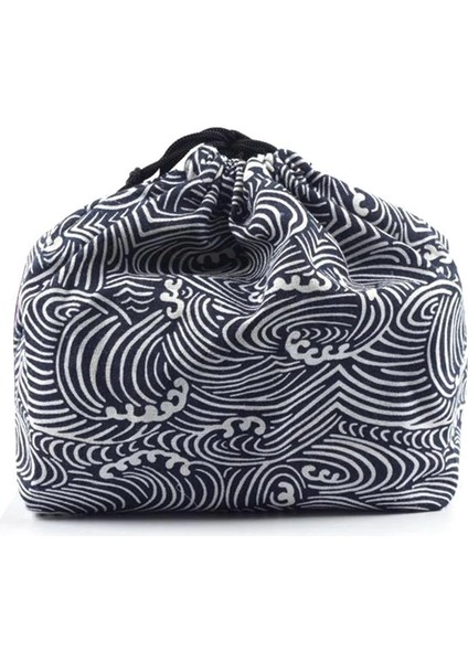 H Japon Tarzı Öğle Yemeği Kutusu Çantası Ipli Öğle Yemeği Çantası Bento Tote Kese Taşınabilir Çocuk Saklama Kutusu Seyahat Sofra Saklama Çantası (Yurt Dışından) indirimleri