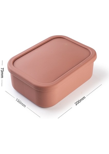 1300 ml Turuncu Silikon Öğle Yemeği Kutusu Gıda Sınıfı Sebzelik Mikrodalga Özel Isıtma Öğle Yemeği Kutusu Öğle Yemeği Kutusu Ofis Çalışanı Öğrenci Silikon Öğle Yemeği Kutusu (Yurt Dışından)