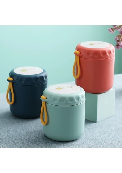 Mavi-A Paslanmaz Çelik Çorba Şişesi 400 ML-500 ml Termos Öğle Yemeği Kutusu Çocuklar Çocuklar Için Kaşıkla Okul Bpa Ücretsiz Sızdırmaz Gıda Kabı (Yurt Dışından)