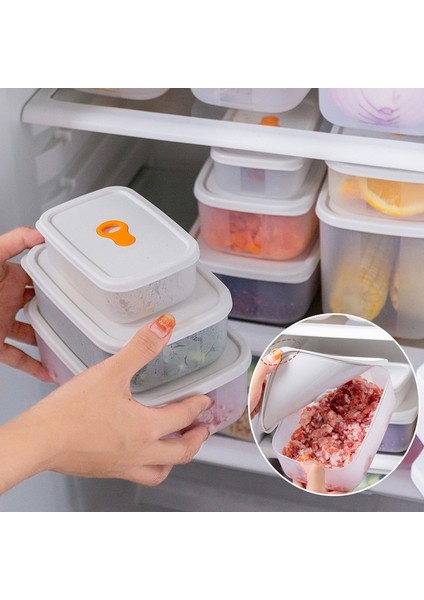 700 ml Buzdolabı Mühürlü Taze Tutma Kutusu Meyve Et Dondurucu Organizatör Kutular Mutfak Plastik Gıda Saklama Kutusu Konteyner Yemek Kabı (Yurt Dışından) fiyatları