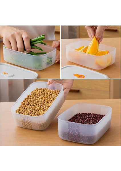 700 ml Buzdolabı Mühürlü Taze Tutma Kutusu Meyve Et Dondurucu Organizatör Kutular Mutfak Plastik Gıda Saklama Kutusu Konteyner Yemek Kabı (Yurt Dışından) indirimleri