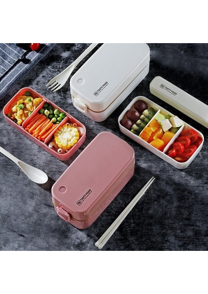 Çorba Bardağı (Pembe) Onuobao Çift Katmanlı Öğle Yemeği Kutusu 0.85L/1.5L Büyük Kapasiteli Japon Tarzı Mikrodalga Fırın Isıtma Için Mühürlü Sızdırmaz Bento Kutusu (Yurt Dışından)
