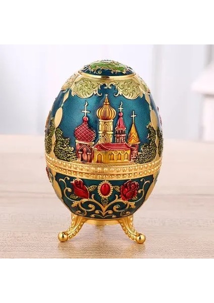 N Avrupa Tarzı Otomatik Kürdan Kutusu Moda Yumurta Metal Vintage Kürdan Tutucu Kürdan Dağıtıcı Kutuları (Yurt Dışından)