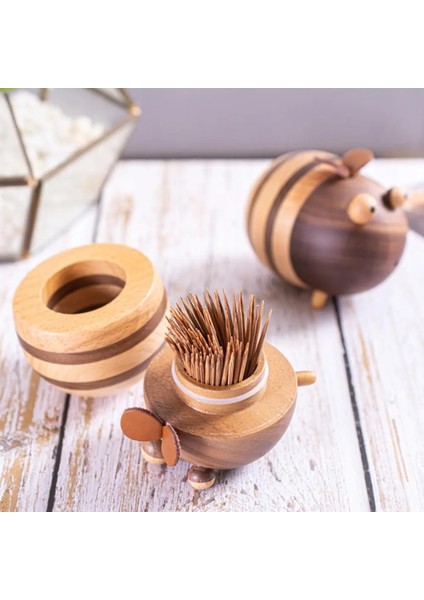 Bal Tipi Kürdan Tutucu Büyük Kapasiteli Kolay Erişim Kürdan Şişesi Delik Tasarımı Ahşap Arı Şekli Kürdan Tutucu Arkadaşlar Hediye (Yurt Dışından) fiyatları