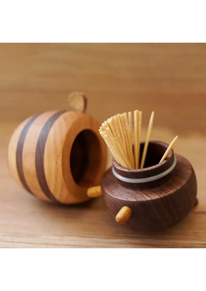 Bal Tipi Kürdan Tutucu Büyük Kapasiteli Kolay Erişim Kürdan Şişesi Delik Tasarımı Ahşap Arı Şekli Kürdan Tutucu Arkadaşlar Hediye (Yurt Dışından) fırsatları