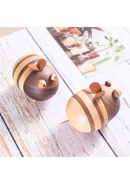 Bal Tipi Kürdan Tutucu Büyük Kapasiteli Kolay Erişim Kürdan Şişesi Delik Tasarımı Ahşap Arı Şekli Kürdan Tutucu Arkadaşlar Hediye (Yurt Dışından) indirimleri