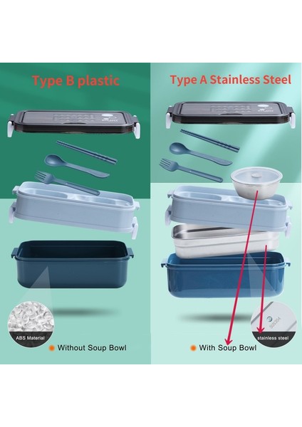 A-Pembe-Kase Bento Öğle Yemeği Kutusu Bölmeli Paslanmaz Çelik Plastik Gıda Konteyner Taşıyıcı Termal Öğle Yemeği Kutusu Kadın Erkek Okul Çocukları Için (Yurt Dışından)