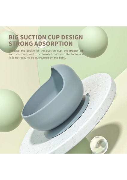 YH990 Mavi 1 2 Adet/takım Silikon Bebek Besleme Kase Sofra Çocuklar Için Su Geçirmez Vantuz Kaşıkla Çocuk Yemekleri Mutfak Bebek Şeyler (Yurt Dışından) indirimleri