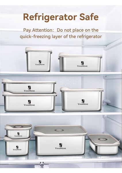 1400 ml Worthbuy 18/8 Gıda Sınıfı Paslanmaz Çelik Mühürlü Kutu Sebzelik Buzdolabı Özel Gıda Depolama Piknik Yiyecek Kutusu (Yurt Dışından) fırsatları