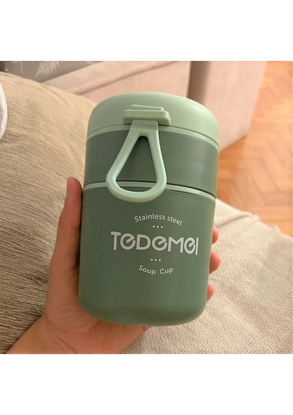 Mavi 550ML Çantalı 710ML Paslanmaz Çelik Termal Bento Öğle Yemeği Kutusu Kaşıklı Gıda Termal Kavanoz Yalıtımlı Çorba Öğle Yemeği Kutusu Çocuklar Için Öğle Yemeği Kutusu Kadınlar (Yurt Dışından)