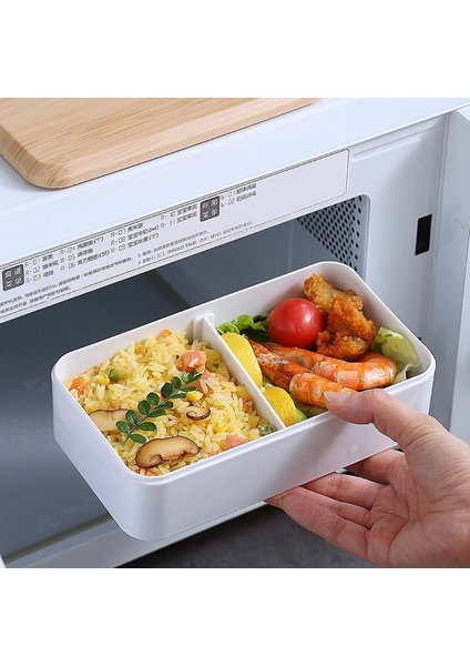 Beyaz 1400 ml 40 Oz Ahşap Bento Kutusu Mikrodalga Öğle Yemeği Kutusu Gıda Saklama Kabı Çocuk Çocuk Okul Ofis Taşınabilir Yemek Takımı Seti (Yurt Dışından) indirimleri